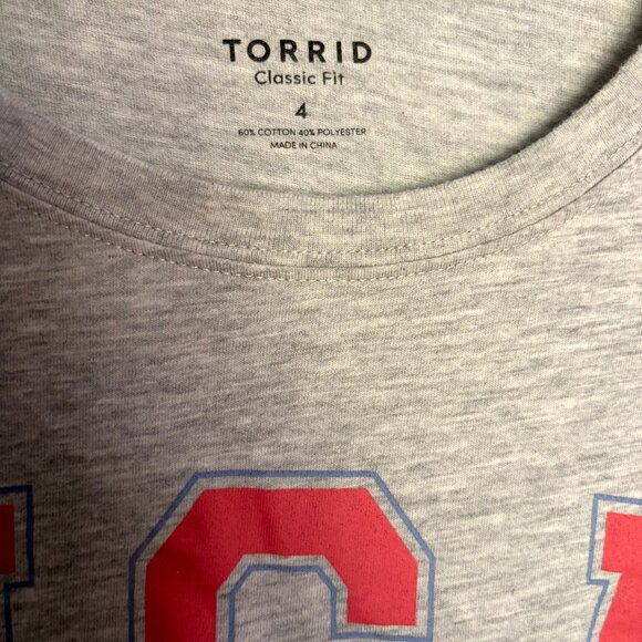 Torrid Classic Fit T-shirt USA 4th of July Bears Plus Size 4 - Picture 2 of 8